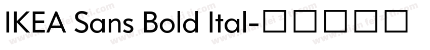 IKEA Sans Bold Ital字体转换